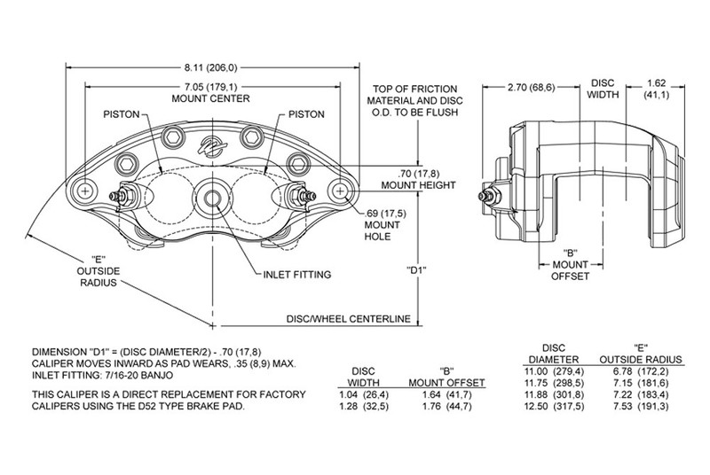 1958-68 Fullsize Chevy Disc Brake Kit w/ BK Wilwood Calipers & Manual Master Kit gallery