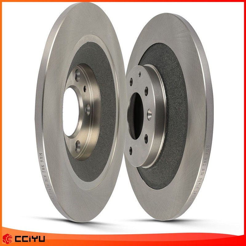 Fits 2011 2012 2013 2014-2017 Lexus CT200h 2X Rear Soild Discs Brake Rotors