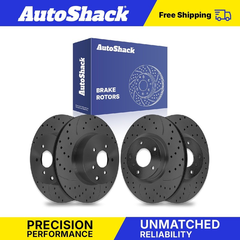 Front Rear Drilled Slotted Brake Rotors Set for Nissan Murano INFINITI M37