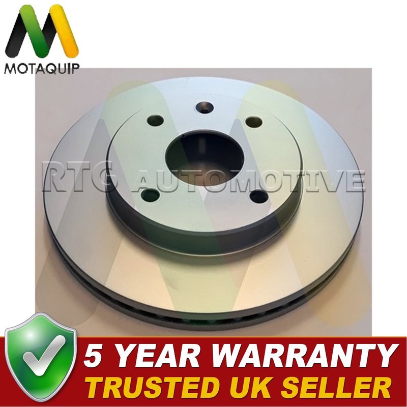 Motaquip Front 1x Brake Disc Fits Chevrolet Daewoo + Other Models