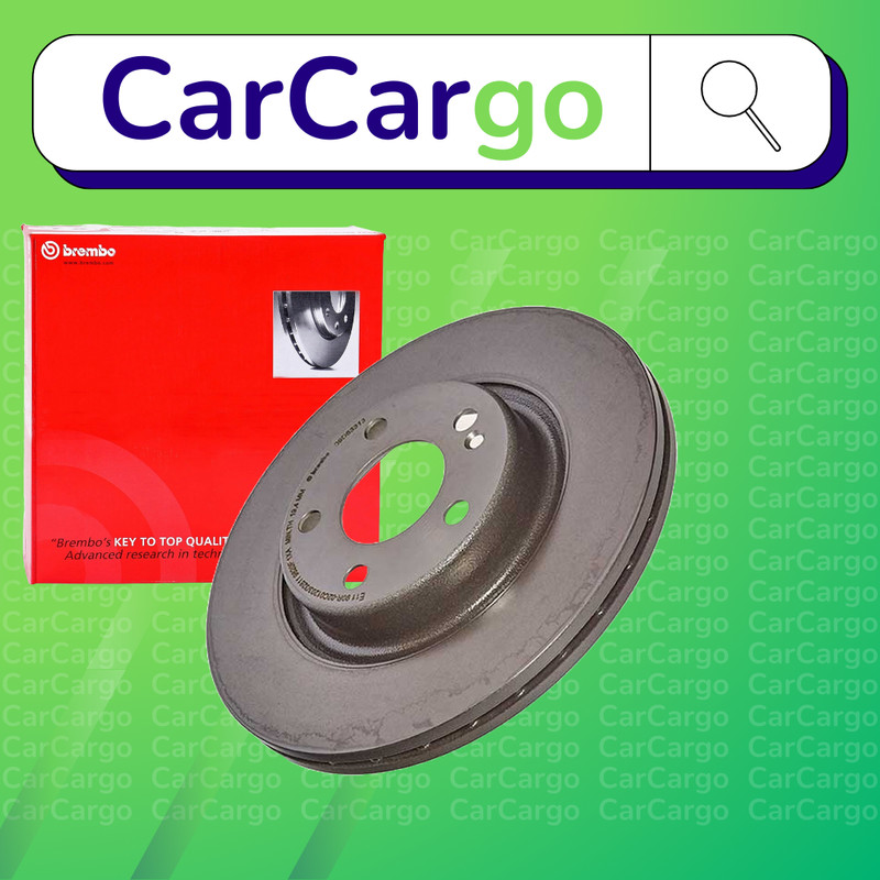 Brembo Vented Rear Brake Discs Pair For Mercedes GLC 200 2016-2019 300mm