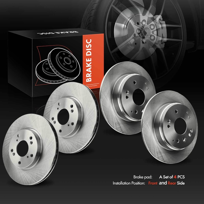 Disc Brake Rotors for Honda Element 2003 2004 2005 2006-2011 282mm Front & Rear gallery