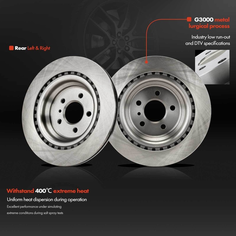 6x Disc Brake Rotors Brake Pad for Mercedes-Benz GLE350 GLE400 ML250 ML350 Rear gallery