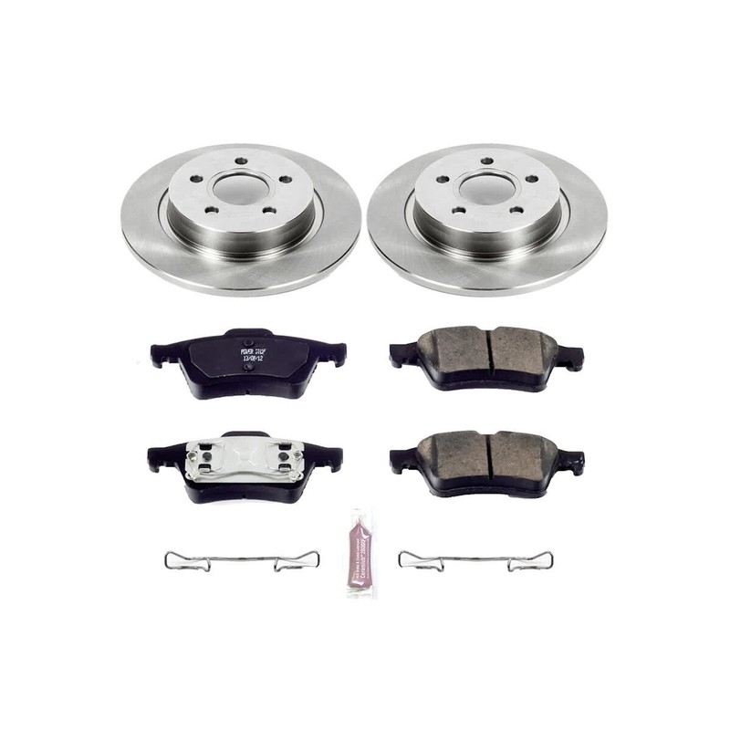 KOE5309 Powerstop Brake Disc and Pad Kits 2-Wheel Set Rear for Volvo S40 V50 05 gallery