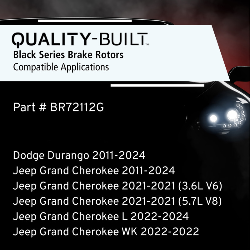 QUALITY-BUILT Black Series Coated Front Brake Rotor BR72112G gallery