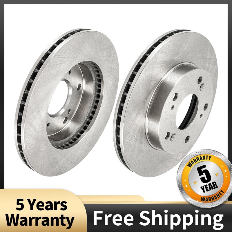 Front Vented Disc Brake Rotors for Honda Civic 2012-2015 1.8L 2014-2015 1.5L