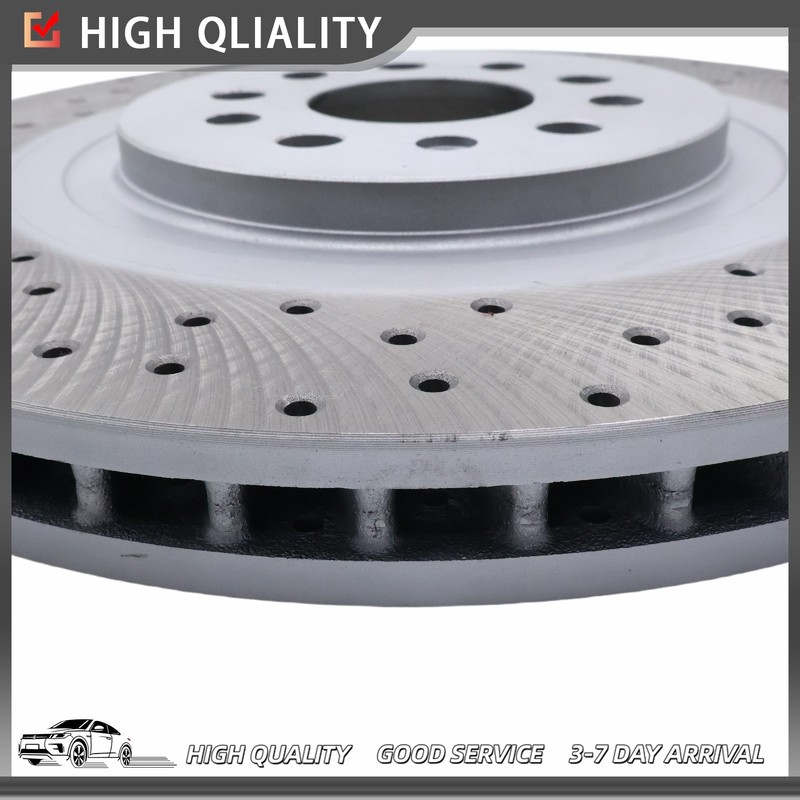 4Pcs Rear Front Brake Rotor w/ Holes Fit Maserati Quattroporte Ghibli 2017+ gallery