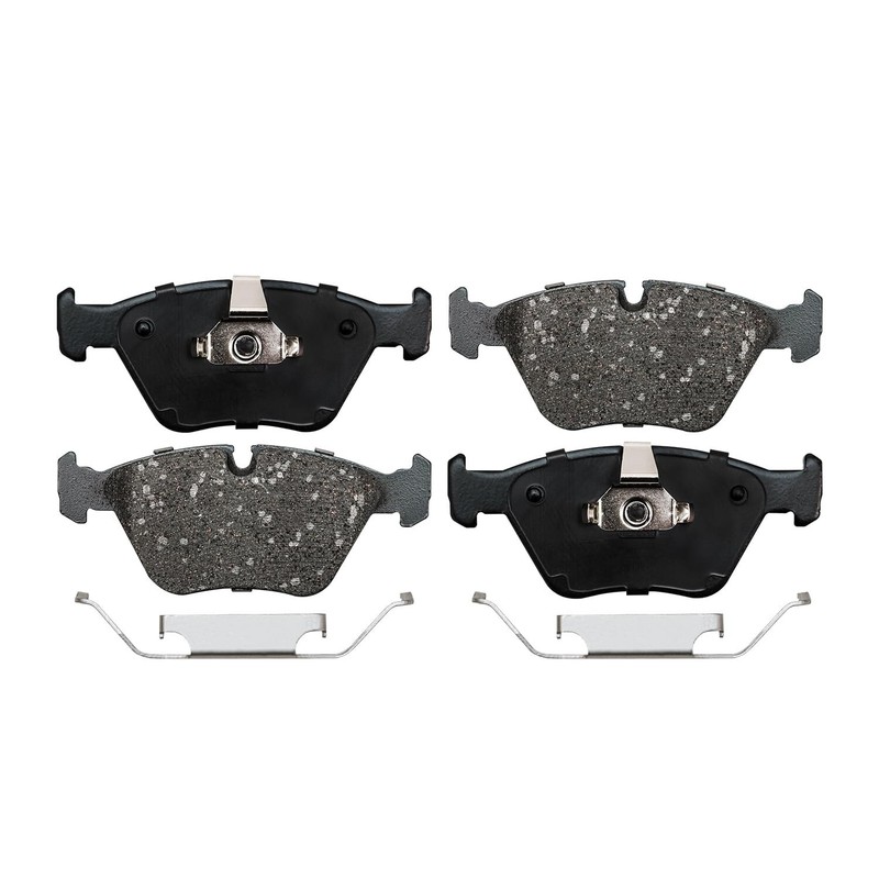 Front and Rear DRILLED Disc Rotors and Ceramic Brake Pads for 2004-2010 BMW X3 gallery
