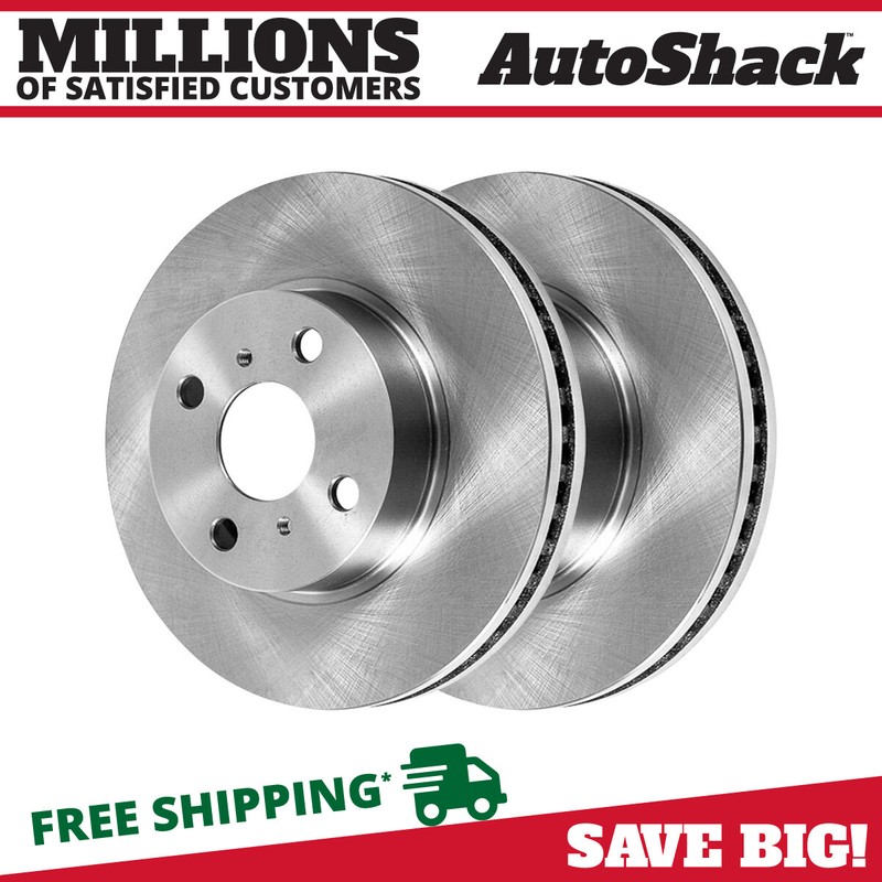 Front Brake Rotors Pair 2 for Scion iQ 2006-2018 Toyota Yaris 2012-2019 Prius C