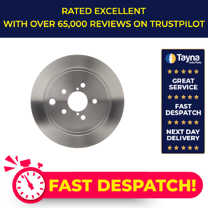 2x Brake Discs Pair Vented fits SUBARU BRZ 2.0 Rear 12 to 21 FA20D 289.6mm Set