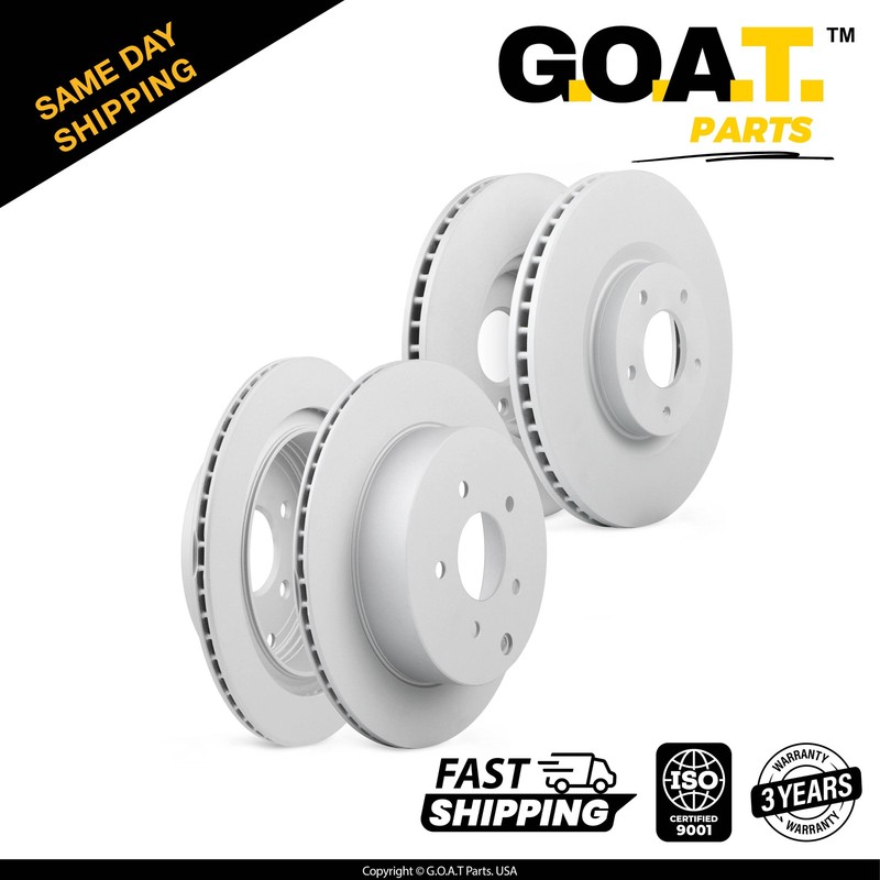 Brake Disc Rotor Front & Rear Set for Infiniti M37 M35h M56 Nissan Murano