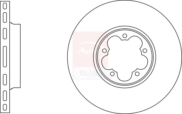 2x Brake Discs Pair Vented fits FORD TRANSIT V363 2.0D Front 2016 on 308mm Set gallery