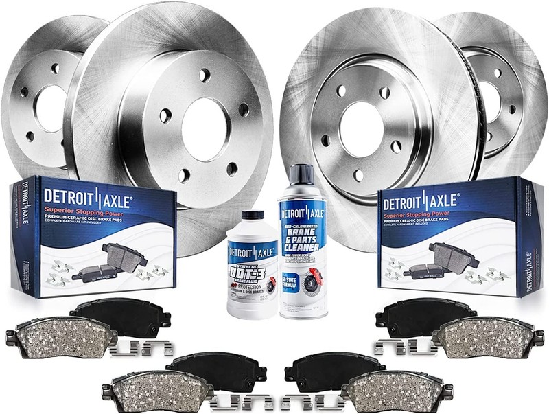 Front & Rear Brake Pads Rotors for 2004-2011 Mitsubishi Endeavor