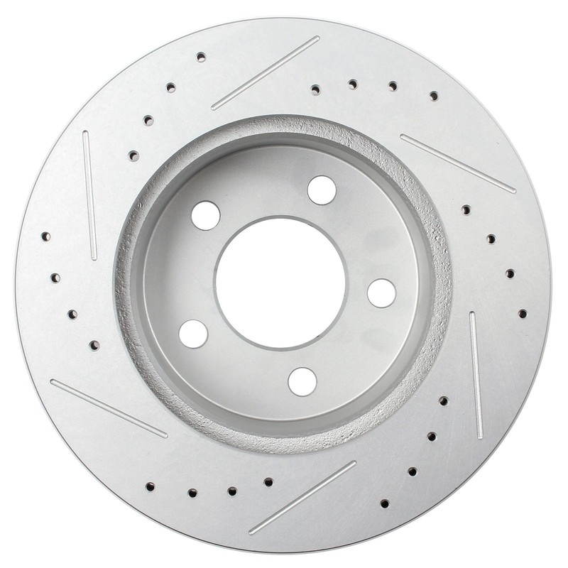 Drilled & Slotted Front Brake Rotors Discs 2PCS For 1990 1991-1999 Jeep Wrangler gallery