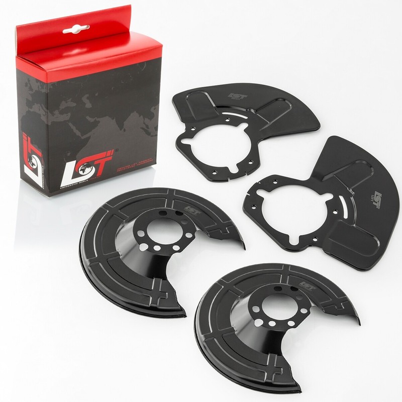 4 x anchor plate brake disc cover plate complete set front rear for Opel Astra H