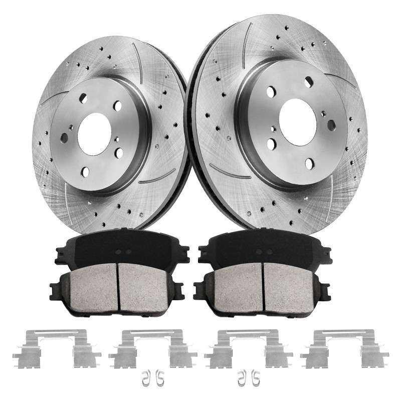 11.7” Front Brake Rotors Pads Kits for 2005-2006 Toyota Camry 04-08 Solara