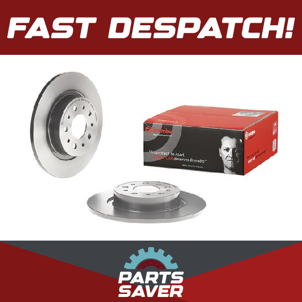 2x Brake Discs Pair Solid fits FIAT TIPO 356, 357 1.6D Rear 2015 on 264mm Set