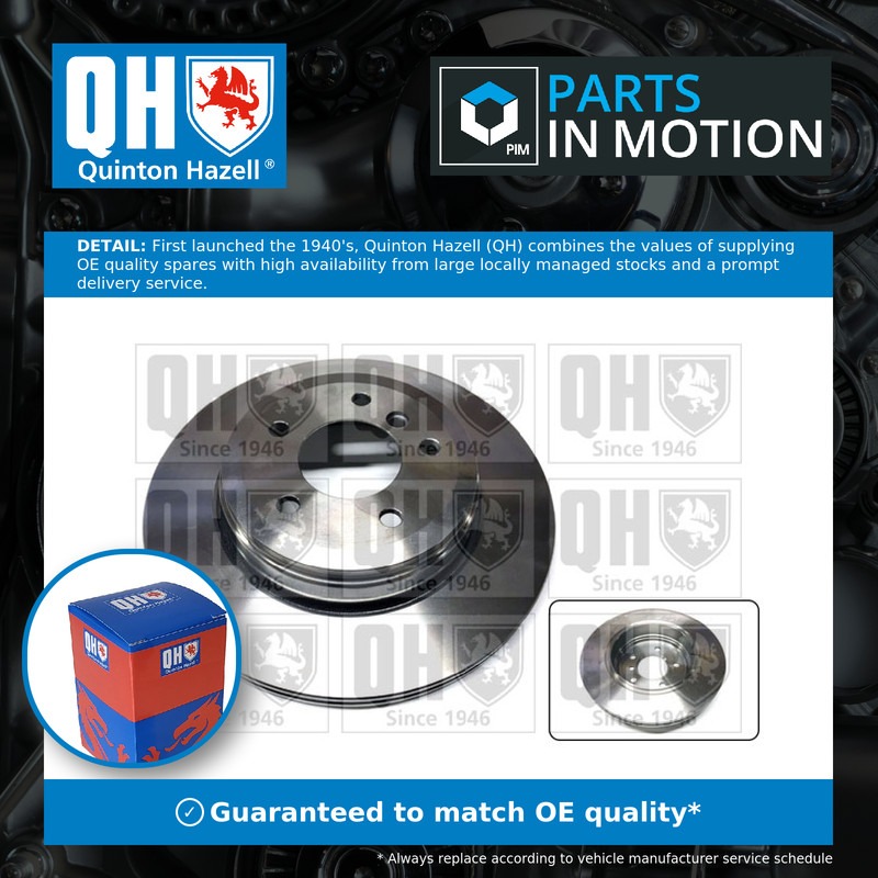 2x Brake Discs Pair Vented fits BMW 530 E60, E61 3.0 Rear 01 to 10 320mm Set QH