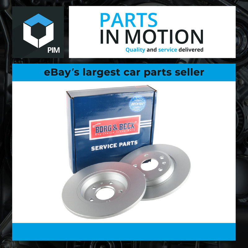 2x Brake Discs Pair Solid fits AUDI A5 Rear 07 to 17 300mm Set B&B 80A615601 New