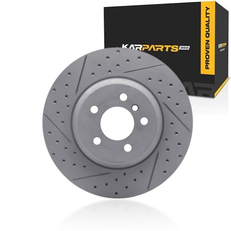 For BMW 640i xDrive Gran Coupe 2014-2019 Brake Rotor Front | Drilled and Slotted