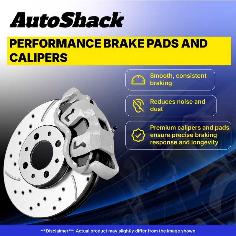 Front Rear Drilled Slotted Brake Rotors Pads Calipers for Ford, Taurus 2010-2012 gallery