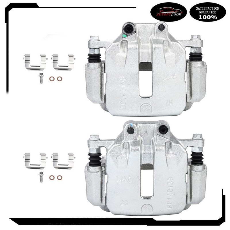 Front Brake Calipers w/ Bracket Set (2) For Chevrolet Equinox Impala Buick Regal gallery