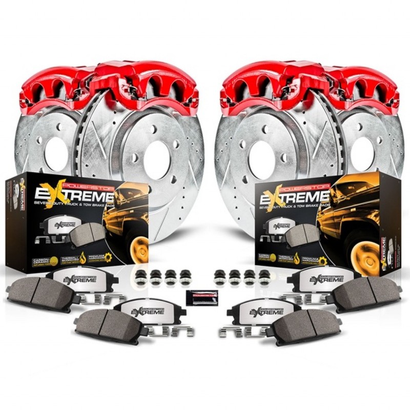 Power Stop Brake Kit For Jeep Wrangler 2007-2017 Front, Rear Z36 Truck and Tow gallery