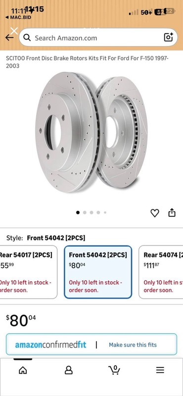 Front Brake Rotors Set (2PCS) – Ford F-150 1997-2003 gallery