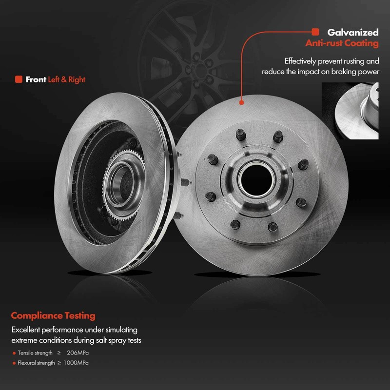 Front Disc Brake Rotors for Ford E-150 2007 E-250 03-07 F-350 Super Duty 99-07 gallery