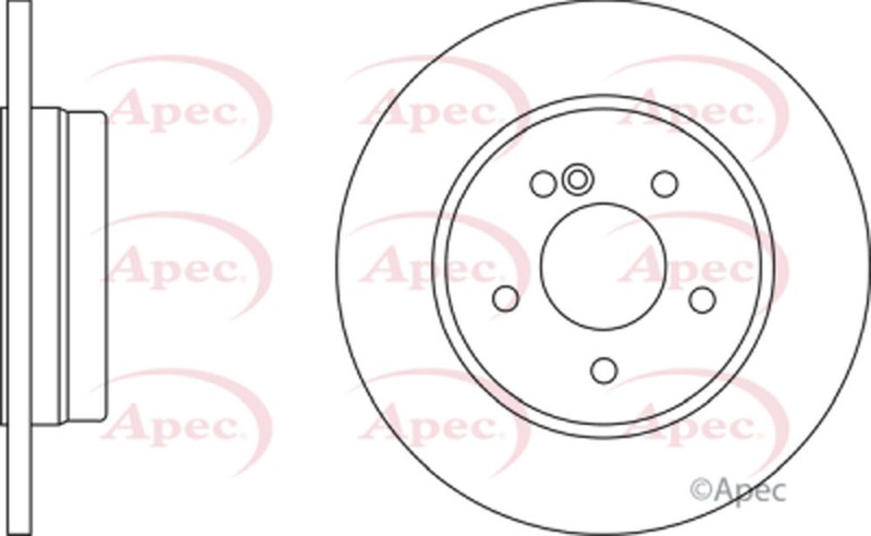 Fits Mercedes E-Class 1996-2003 Ruva Rear 1x Brake Disc 2104230512 gallery
