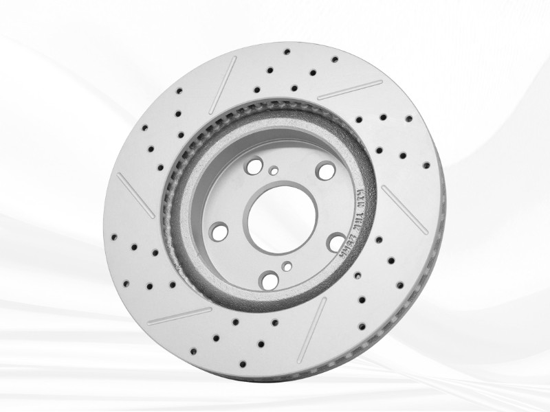 Front Drilled & Slotted Brake Rotors Set For Lexus Toyota Camry Rav4 2018-2023 gallery