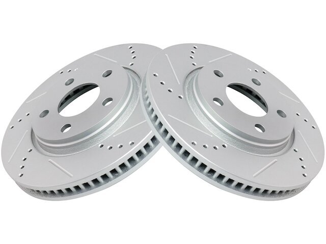 TRQ 65ZT32X Front Brake Rotor Set Fits 2004-2008 Pontiac Grand Prix