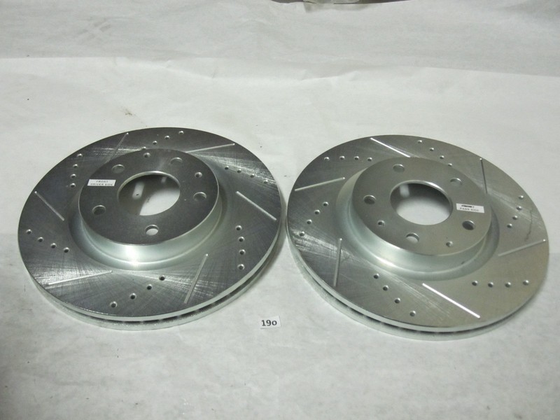 PowerStop Evolution Drilled Slotted Rotors Pair Front JBR1914 XR XL gallery