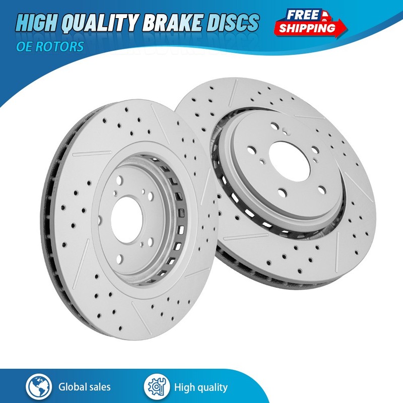 Front Drilled Disc Brake Rotors Kit for Acura MDX 2014 – 2016 TLX 2015 – 2020