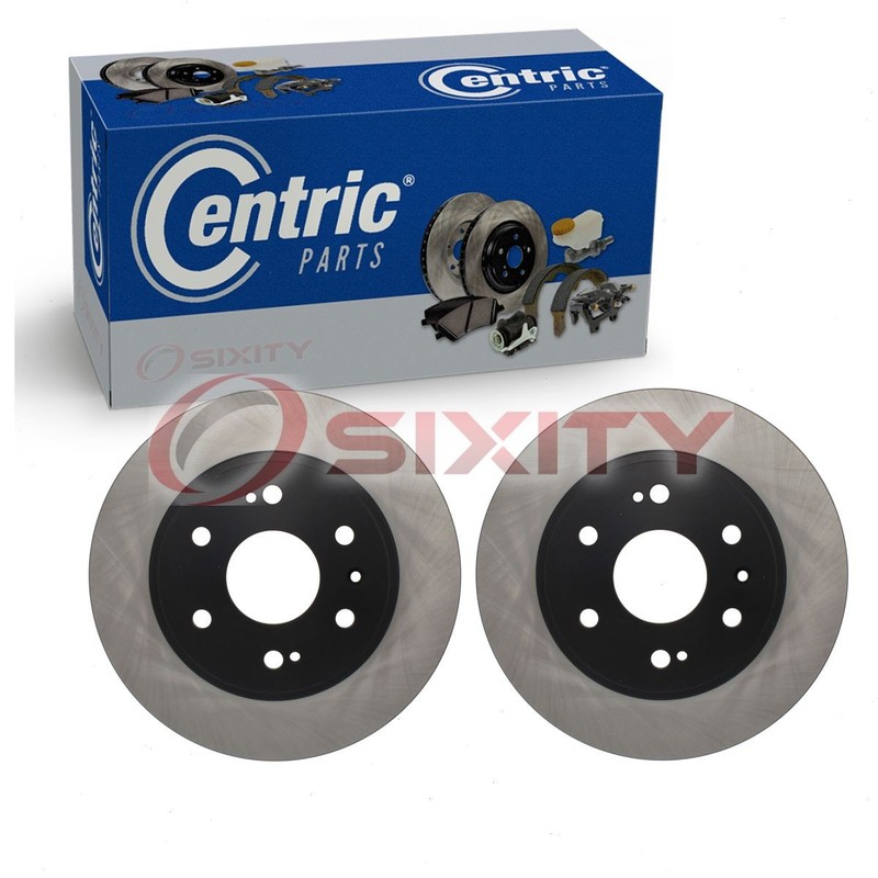 2 pc Centric Front Disc Brake Rotors for 2007-2013 Cadillac Escalade EXT lr