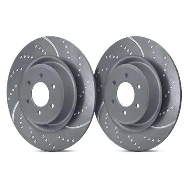 For Jeep Wrangler 18-24 Brake Rotors EBC 3GD Series Sport Dimpled & Slotted