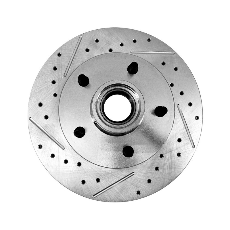 Front Disc Brake Kit 5 on 4-3/4 Metric Caliper for 1937 - 1948 Ford Spindle gallery