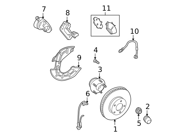 Genuine Ford Disc Brake Rotor Front DR3Z-1125-C gallery