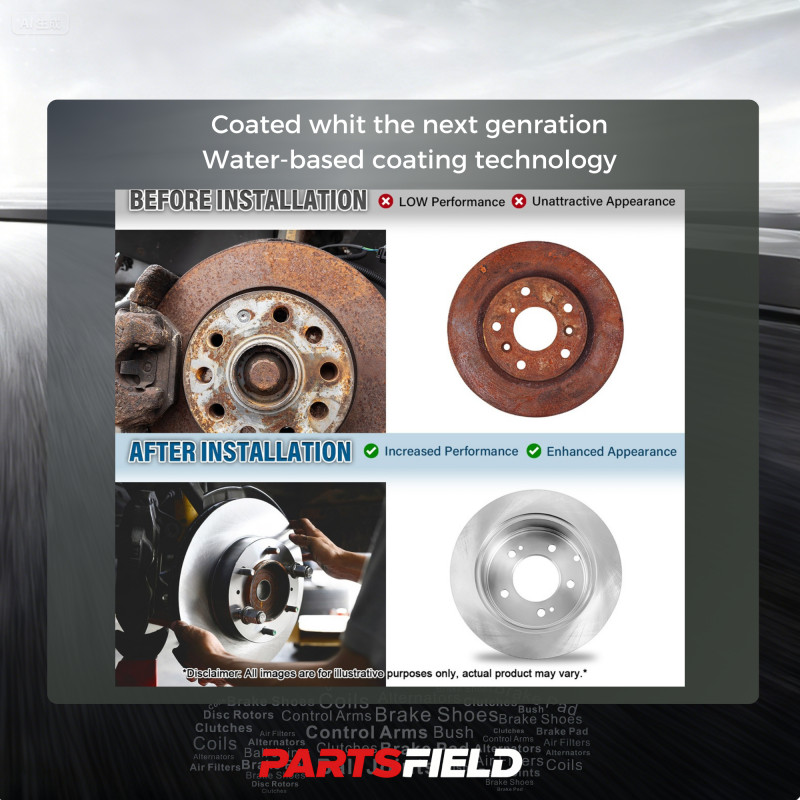 Full Set Disc Rotors+Bendix HD Brake Pads for Holden Crewman VY VZ 2003-2006 gallery