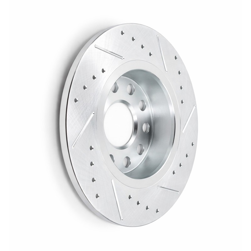 10.70" Rear-Drilled Brake Rotors Ceramic Pads Kit FOR Passat Golf Volkswagen GTI gallery