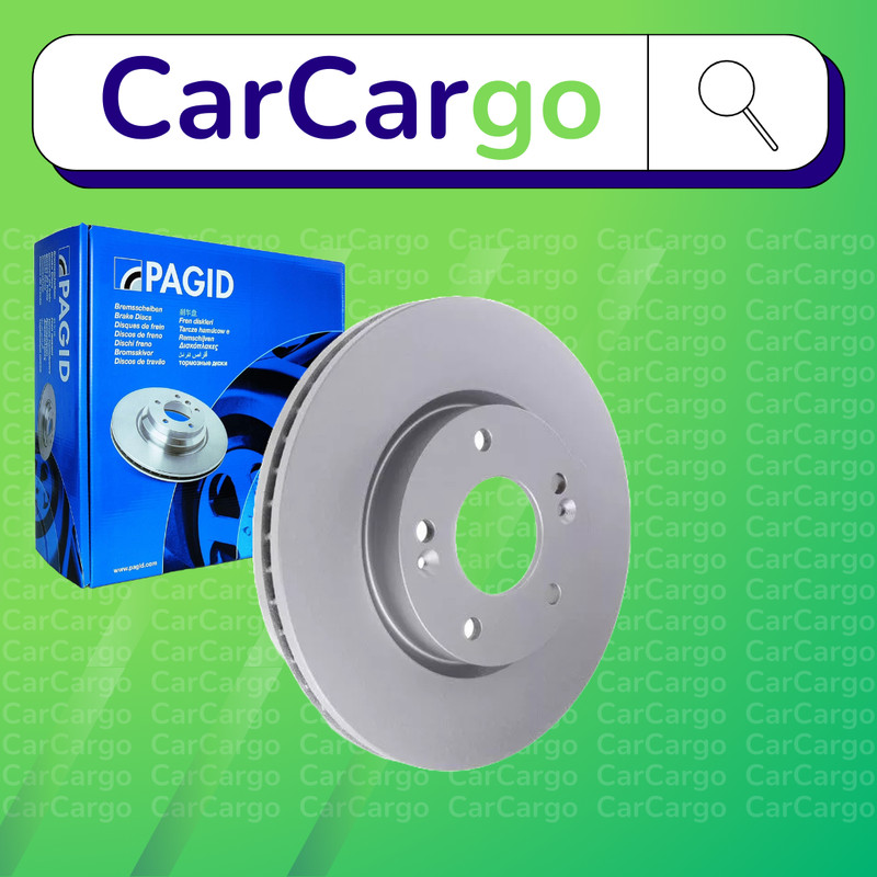 Pagid Vented Front Brake Discs Pair For Hyundai Tucson 2.0 CRDi 2004-2010 280 mm