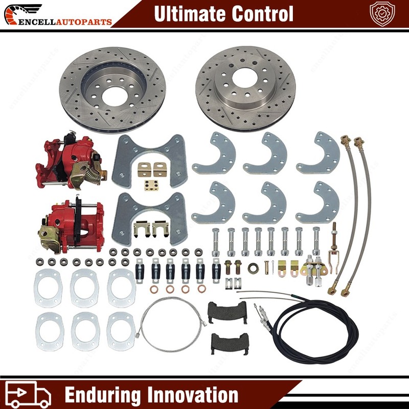 Fits For Ford 9 Inch Brand New Universal Rear-End Disc Brake Conversion Kit Red