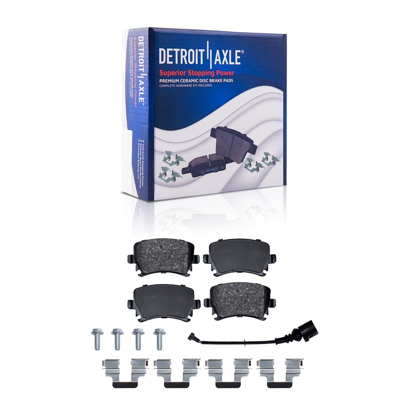 Front & Rear Drilled Rotors Brake Pads for 2006-2008 Audi A3 VW Passat GTI 2.0 gallery