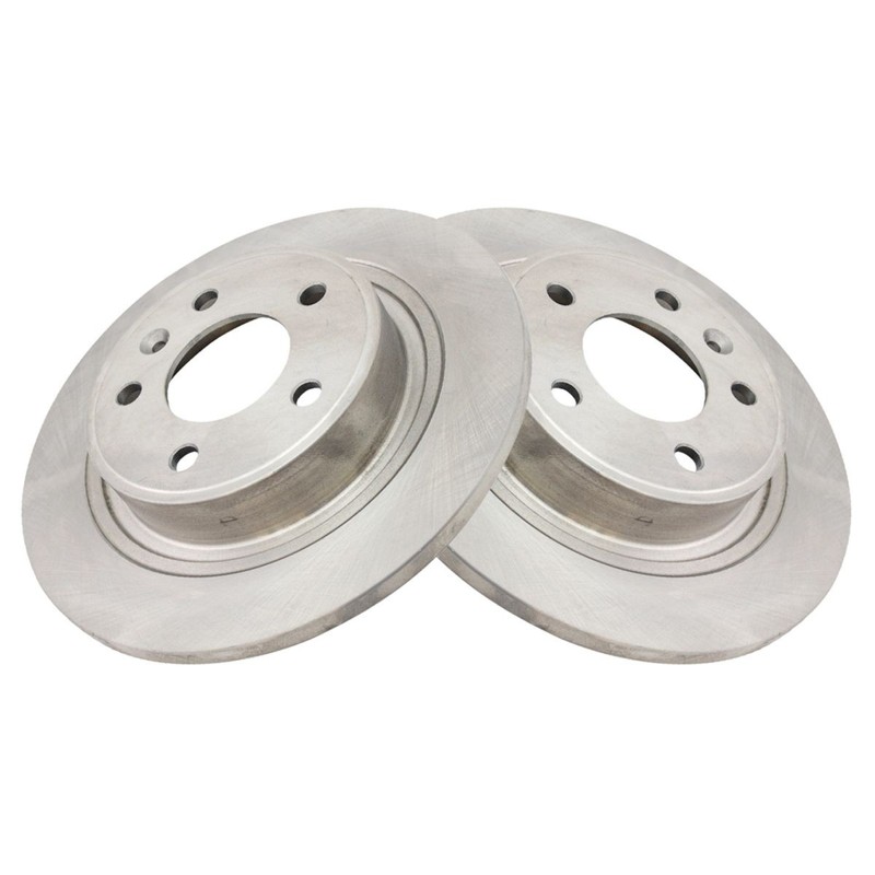 TRQ Rear Premium Posi Ceramic Disc Brake Pads & Rotor Kit for Chevrolet Cadillac gallery