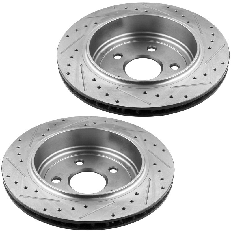 For Durango Jeep Grand Cherokee Front Rear Brake Rotors Pads Black E-Coating gallery