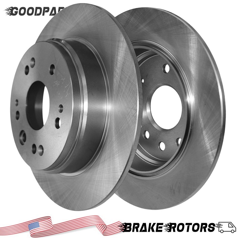 11.1″ Rear Left & Right Disc Brake Rotors for Honda CR-V 2002 2003 2004 L4 2.4L