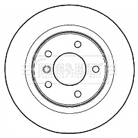 Fits BMW 3 Series 1 1.6 1.8 2.0 D 1x Brake Disc Rear Borg & Beck gallery