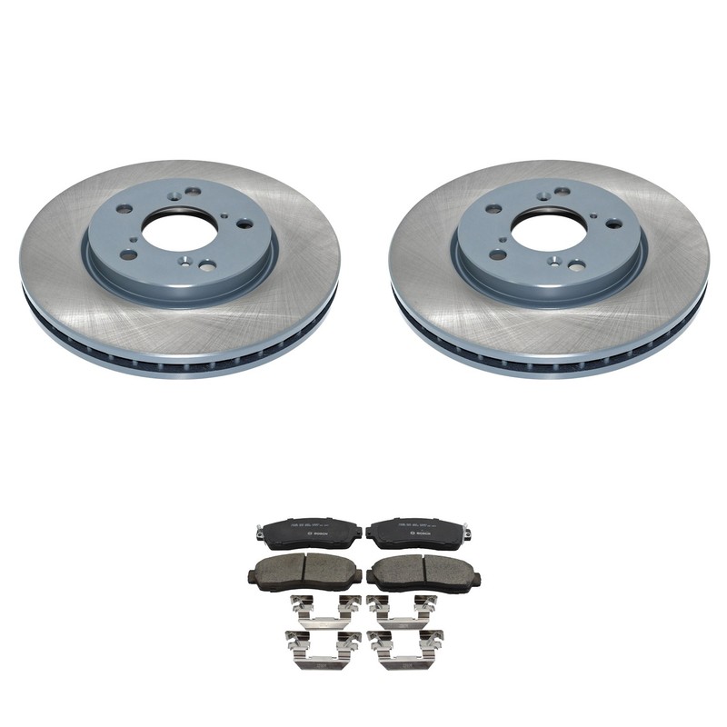 DuraGo Front Rotors Bosch QuietCast Ceramic Disc Brake Pads Kit For Odyssey FWD