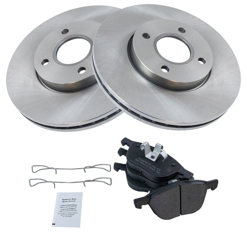 TRQ Front Disc Brake Pad & Rotor Kit for 05-07 Ford Focus New gallery