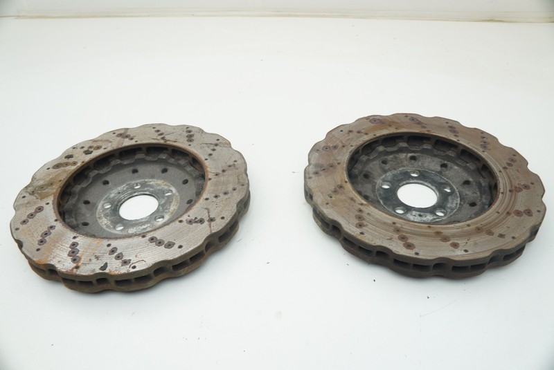 Set 2 Front Left & Right Disk Brake Rotor OEM 4G0615301E Audi Rs7 2014-18 gallery